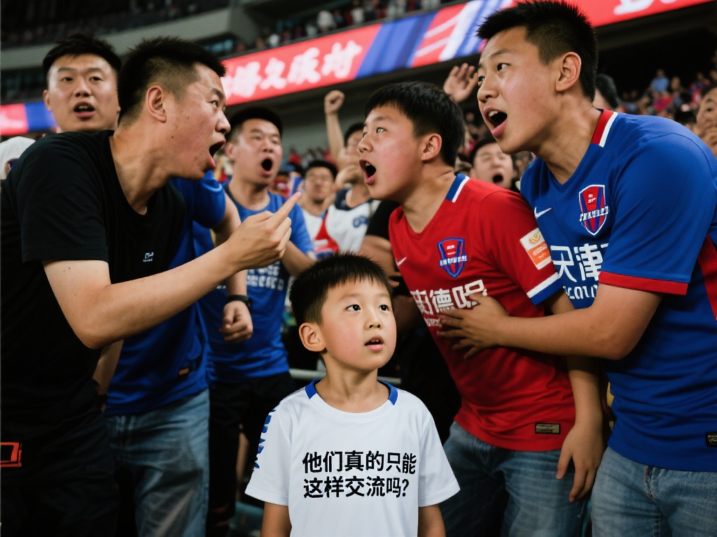 京津德比球迷互飙脏话,小朋友当场无语吐槽 青少年在体育文化中的角色往往被忽视,但他